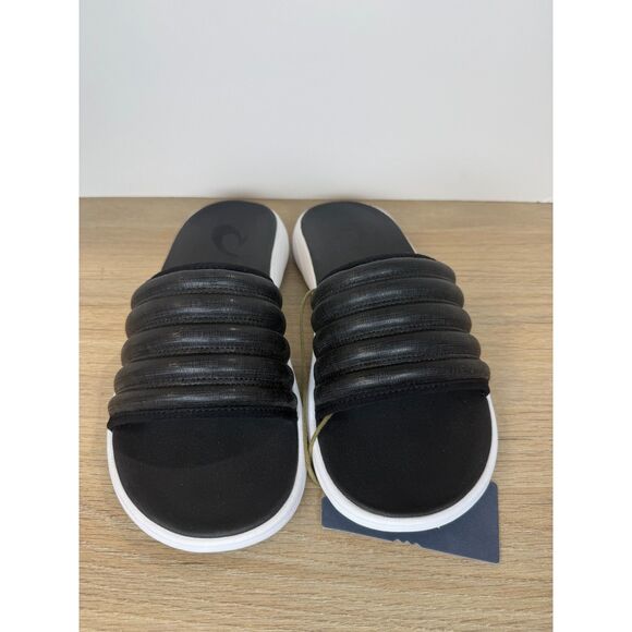 OluKai Komo Slide Sandals Black Men’s Size 10 Non-Marking Sole New - Picture 6 of 8